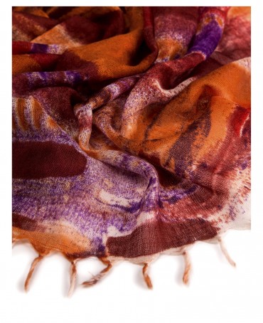 Палантин Женский W40-ABSTRAITE/ORANGE